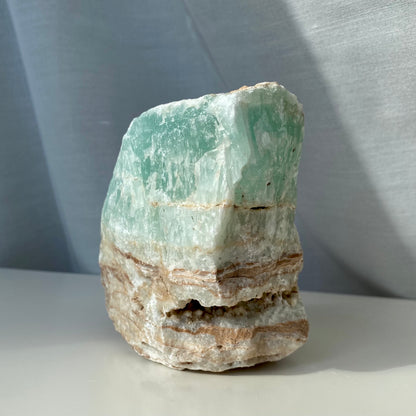 Caribisk blå Calcit - rå, 1.355 gram