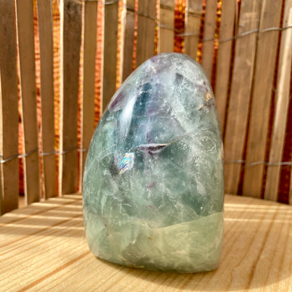 Grøn fluorit skulptur 10 cm