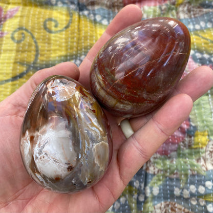 Forstenet træ 8 x 5,5 cm æg