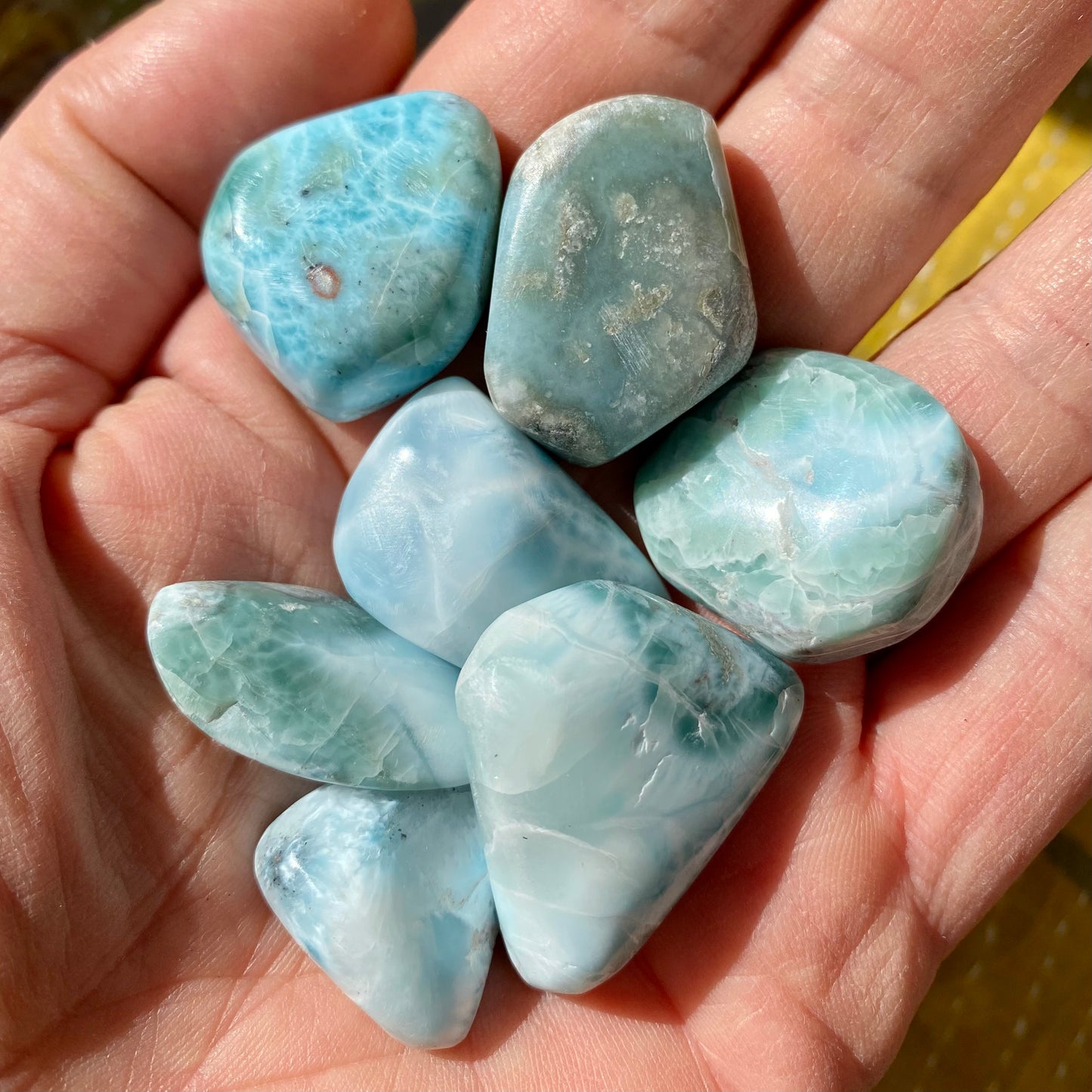 Larimar - lommesten 3 cm Larimar - lommesten 3 cm