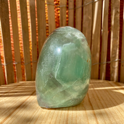 Grøn fluorit skulptur 8,5 cm