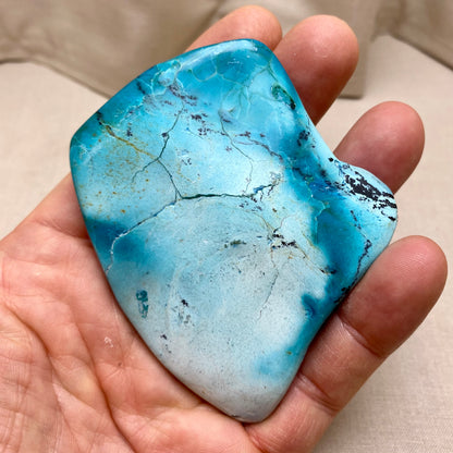 Aqua-chrysocolla / malakit - 9 cm