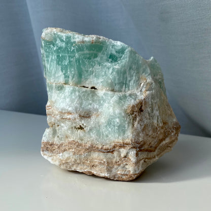 Caribisk blå Calcit - rå, 1.355 gram